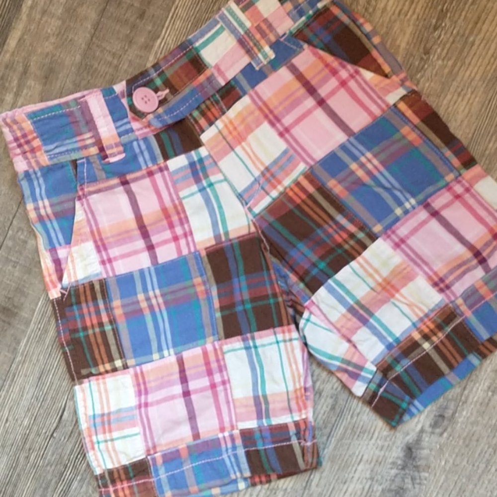 👑3/$15👑 Madras Shorts - Girls Size 6
